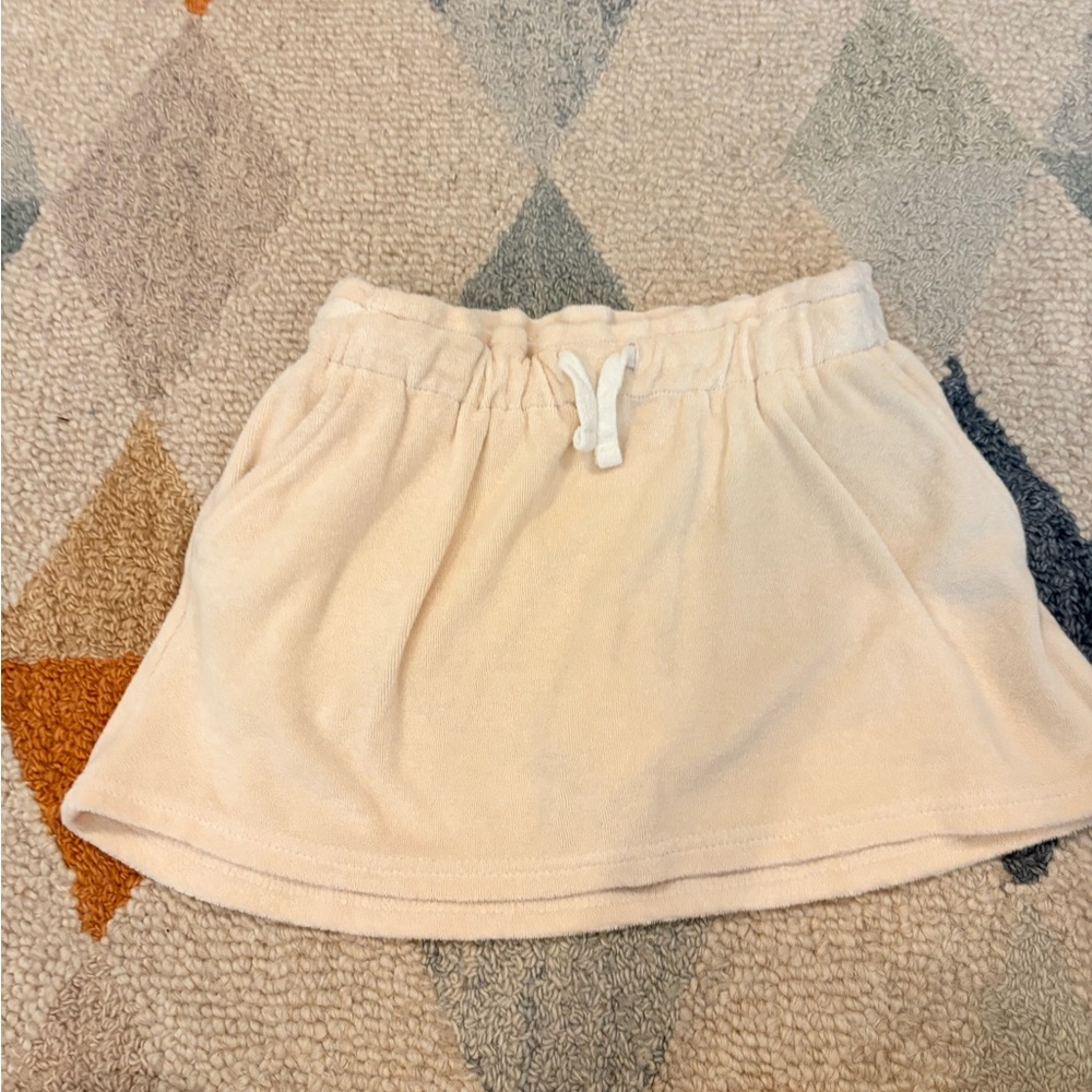 Cat & Jack Cream Skirt with Drawstring